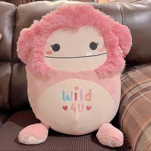 Squishmallows Brina the Bigfoot 16” Wild 4 U Valentine’s Day Pink